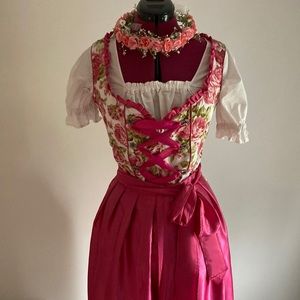 Pink and white, rose dress